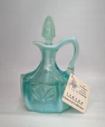 Fenton Aqua Blue Opalescent Cactus Pattern Cruet