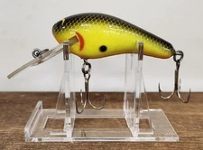 Vintage Bagley’s Deep Diving Killer B2 DDKB2-09 Black on Chartreuse - Balsa USA