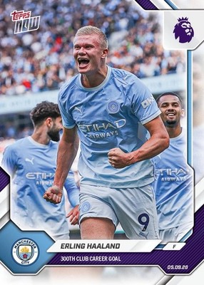 Erling Haaland 300th Club Goal 2026-27 Premier League Topps NOW #17 PRESALE