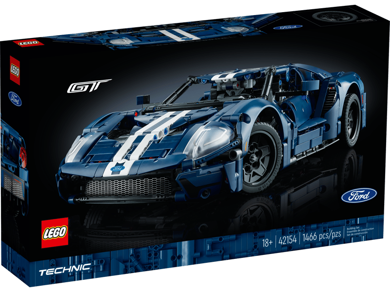 Lego Unisex Technic 2022 Set Di Modellini Di Auto Ford Gt Per Adulti 42154 - Immagine 3