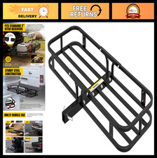 53 Hitch Cargo Carrier - Heavy-duty Steel Trailer Mount With High Side Rails 5 53 Hitch Cargo Carrier - Heavy-duty Steel Trailer Mount With High Side Rails 5