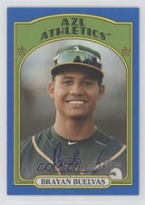 2021 Topps Heritage Minor League Edition Blue Border /99 Brayan Buelvas Auto 4z8