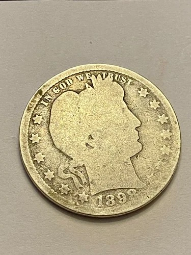 1898 Barber Quarter 25c 90% Silvershow some wear but legible