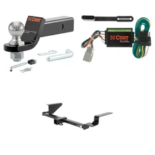 CURT 13535 Trailer Hitch 2in Receiver, Trailer Wiring, Ball Mount, Hitch Lock