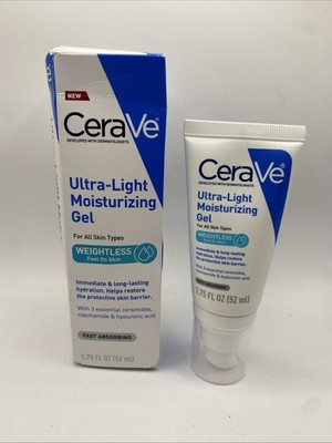CeraVe Ultra Light Moisturizing Gel For All Skin Types 1.75oz./52ml New In Box