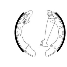 Bremsbackensatz hinten für Skoda Citigo NF1 E-Citigo NE1 Fabia 1 6Y2 | 23868488