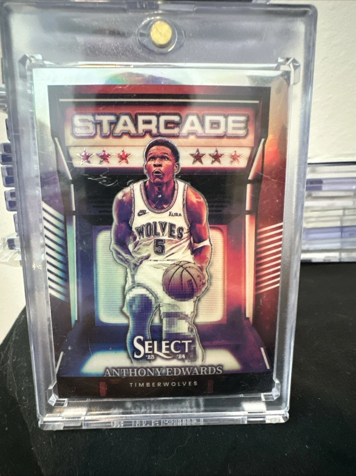 Anthony Edwards 2023-24 Panini Select Starcade Insert Card #4 - Case Hit