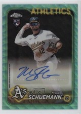 2024 Topps Chrome Update Aqua Wave Refractor /199 Max Schuemann #AC-MSC Auto o7l