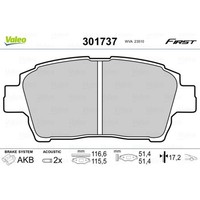 Valeo BremsbeläGe Bremsbelegsatz Vorne FüR Toyota Yaris Corolla