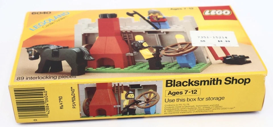 Vintage LEGO 6040 Legoland Castle System BLACKSMITH SHOP (6040) SEALED NEW - Image 4 of 4