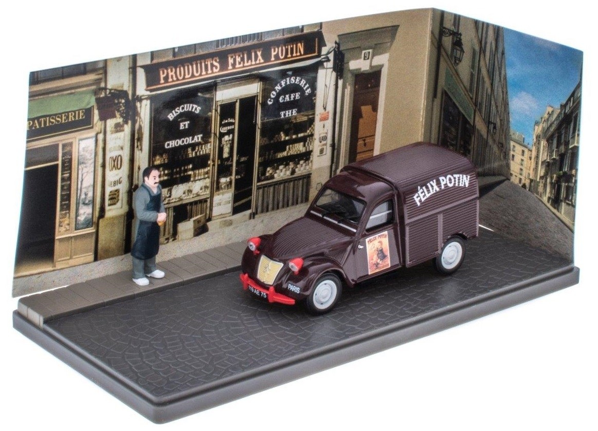 Citroën 2CV Eligor pièce de collection premium en métal injecté avec sa figurine