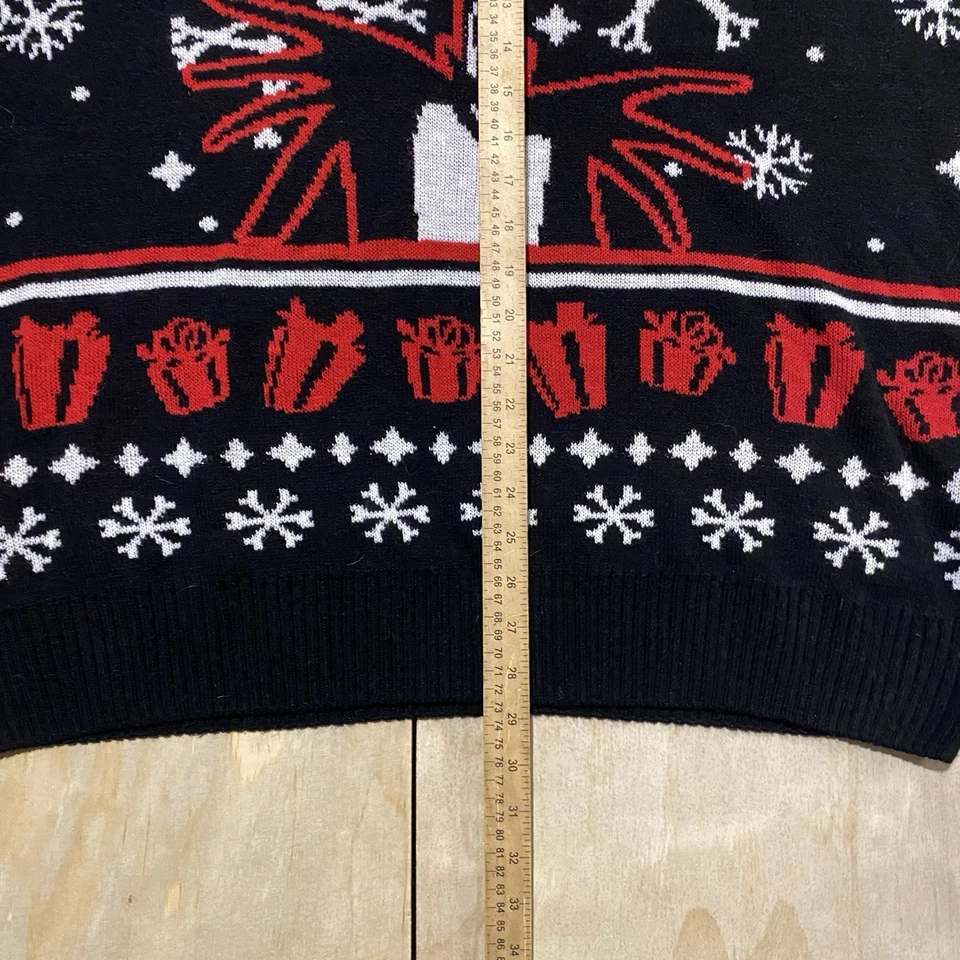 Suéter masculino Disney The Nightmare Before Christmas 3XL preto manga comprida tripulação - Imagem 3 de 4