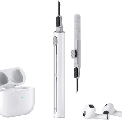Hyashee Cleaner Kit for Airpods Pro 1 2 3 Multi-Function Cleaning Pen White 