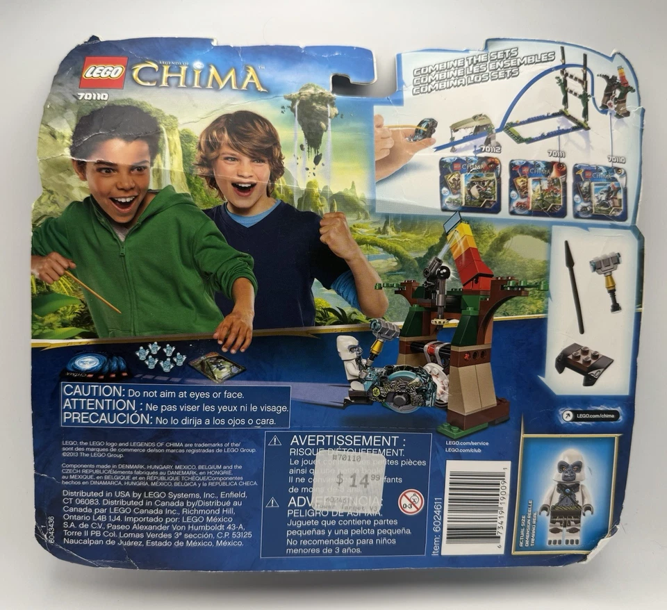 LEGO LEGENDS OF CHIMA: Grizzam - Tower Target (70110) 96 pcs New - Image 2 of 3