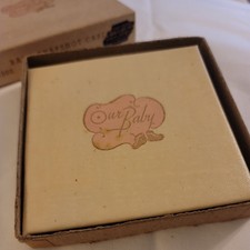 Vintage 1950's NOS Baby Album Our Baby Snapshot Case Portable Original Box