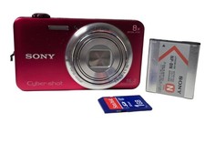 Sony Cyber-shot DSC-WX80 16.2MP Digital Camera W/ Battery  SD - Red WORKS