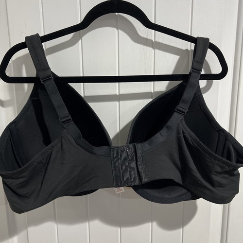 Cacique Bra Full Coverage Lined Underwire Support Plus Lane Bryant Black 48C - Picture 6 of 12