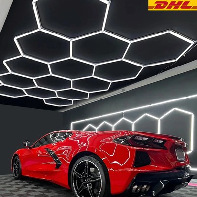 Hexagon Garage LED Lampe Röhren Werkstatt Wand Decken Leuchte Beleuchtung 5-14x
