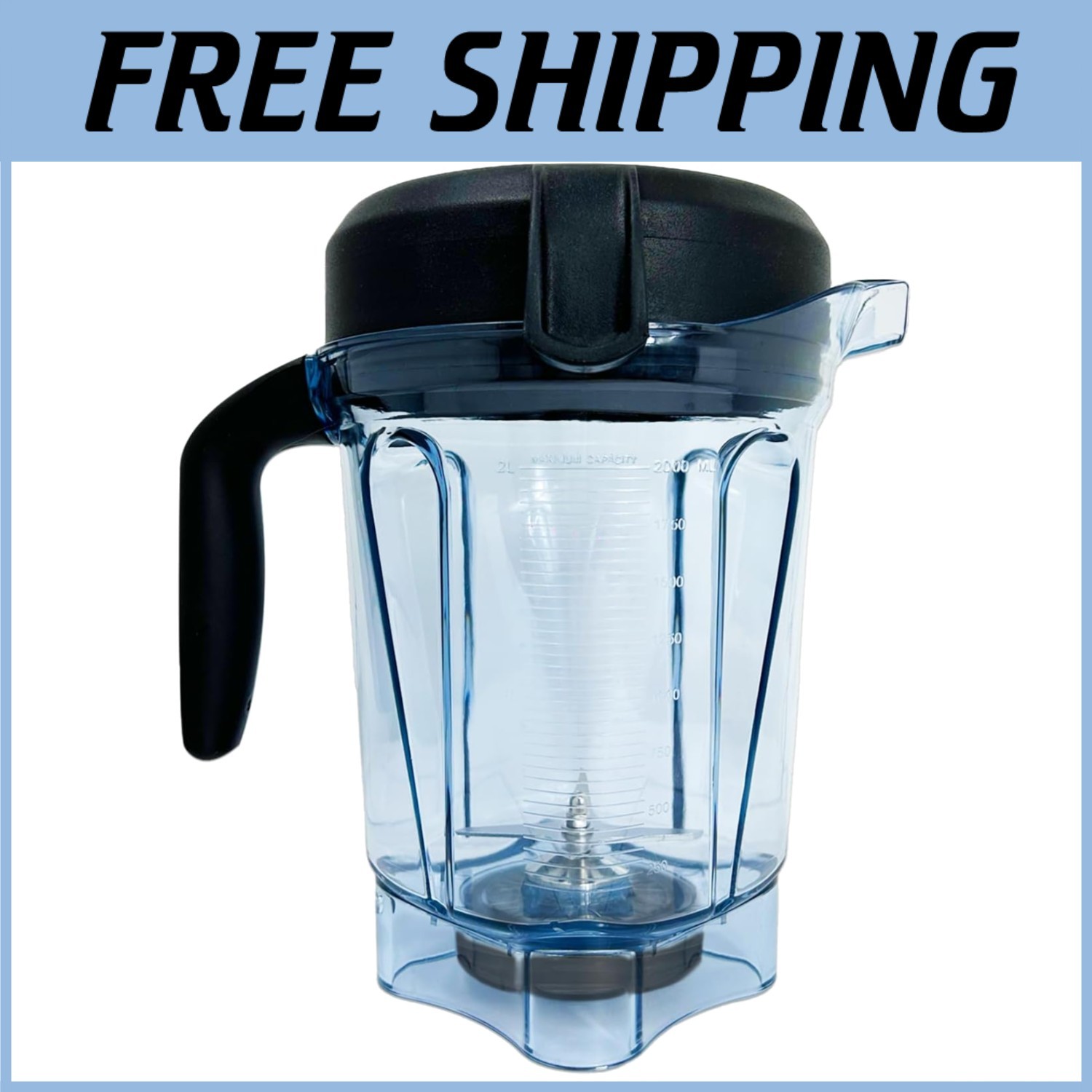 High-Quality Blender Jar 64oz Stainless Steel