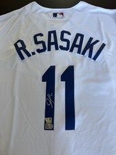 Roki Sasaki Signed Authentic Los Angeles Dodgers White Home Jersey NWT & 2 COAs