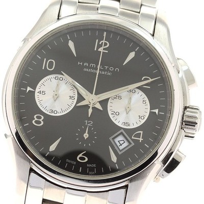 HAMILTON Jazz master H326560 Chronograph Date Black Dial Automatic Men's _944443