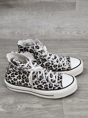 Converse Lift Hi Top Platform Cheetah Leopard Print 570915C Women's Size 7