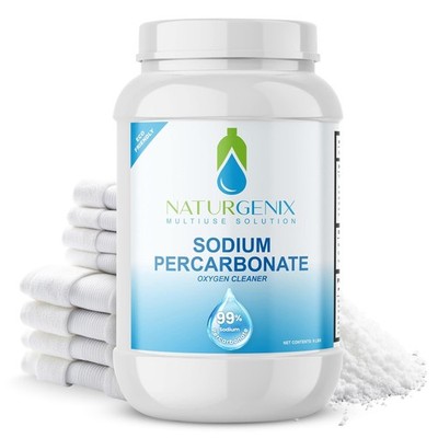 Sodium Percarbonate Powder 99% Purity - Oxygen Bleach, Hydrogen Peroxide Rele...