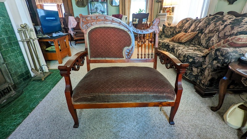Loveseat: Antique and Unique, Late 1800s or Early 1900s
