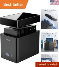 5 Bay 3.5inch Hard Drive Enclosure USB 3.0 to SATA Magnetic Tool-Free Externa...