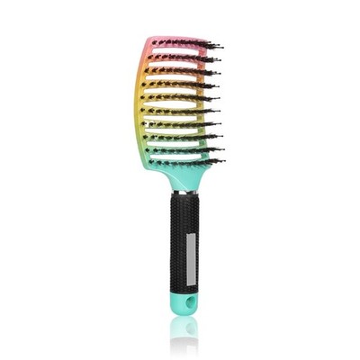 Boar Bristle Hair Brush Curved Vented Oversize Detangling Hair Brush for Women