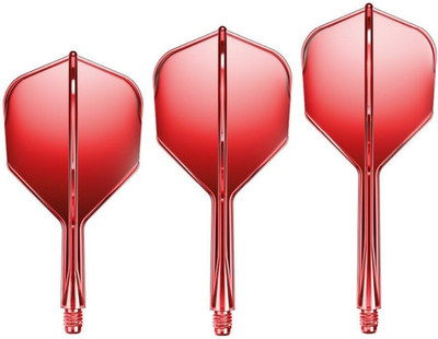 - Air No6 Flights, 3 Kunststoff Dart Flights mit Schaft, Dart zubehör
