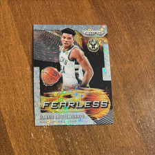 Giannis Antetokounmpo 2019-20 Panini Prizm Fearless Fast Break Prizm #7 Bucks