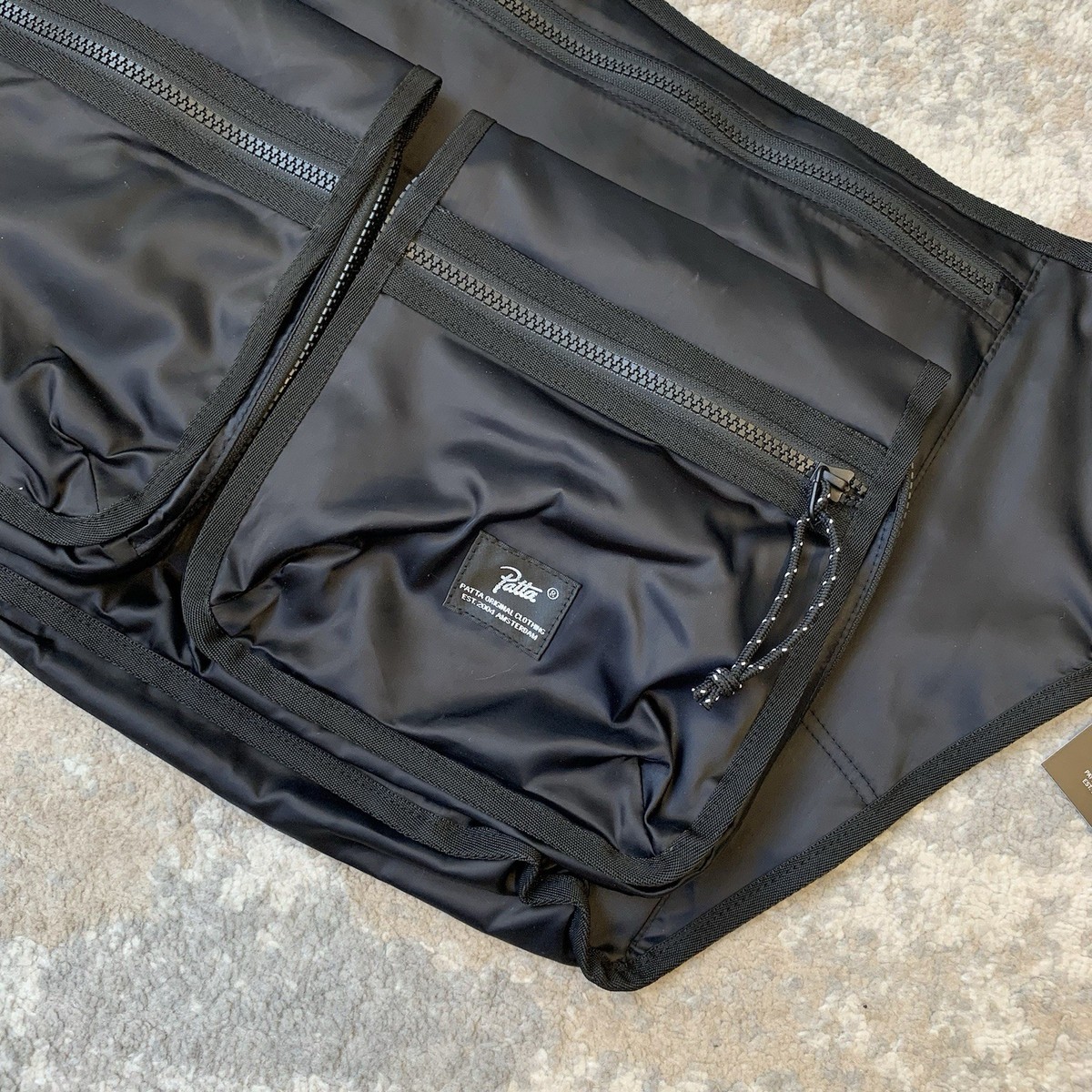 Patta Nylon Multi Pocket Tactical Sling Shoulder Cross Body Bag