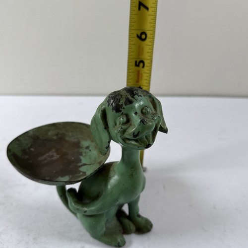 Vintage Metal Dog With Ashtray/Tip Tray - Picture 8 of 9