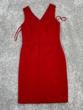 Banana Republic Dress Womens 4 Red Bodycon New