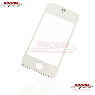 Für Apple iPhone 4 4S Display Glas Scheibe Glass LCD Window Frontglass Weiß