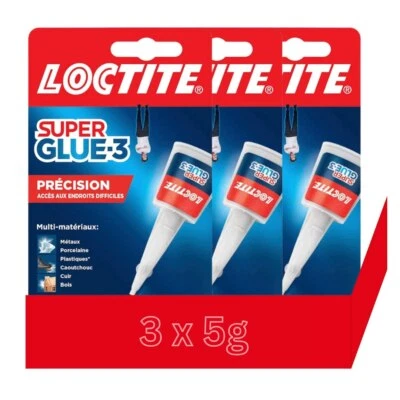 Sekundenkleber Präzision Loctite Starker Kleber Alleskleber schnell Glue 3 x 5g