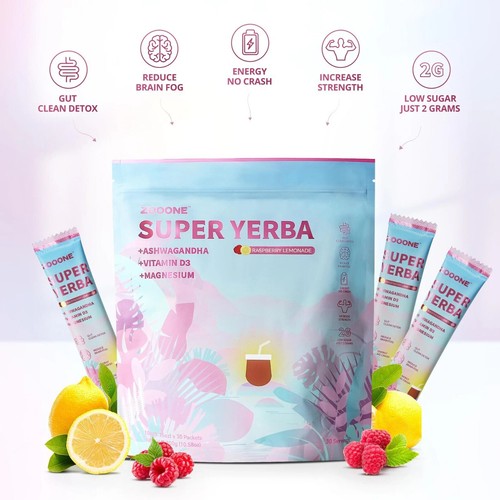ZOOONE Yerba Mate Tee 30ct | reines natürliches Instantpulver | ohne Zusatzstoffe NEU - Bild 4 von 6