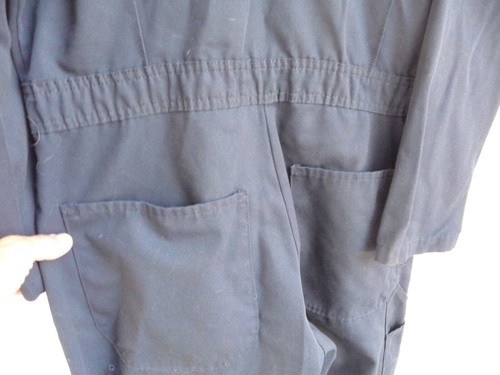 Red Kap Men's Size 40 Reg Work Utility Coveralls Overalls Jumpsuit - Navy Blue - Picture 8 of 10