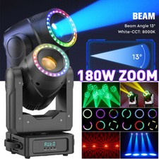 180W Moving Head Stage Lighting RGBW LED Zoom DJ DMX Beam Bar Disco Lights