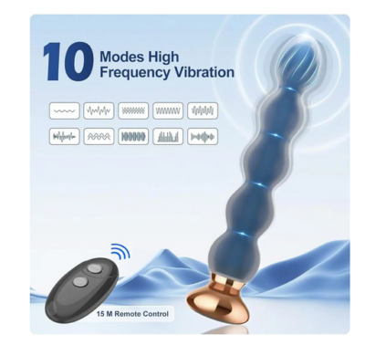 10 SPEED VIBRATING PROSTATE MASSAGER UNISEX MASSAGER WOMEN MEN MASSAGE WAND 