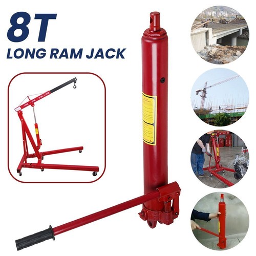 Crane Hydraulic Cylinder 8t Ton Long Ram Engine Lift Hoist Pump Jack Workshop UK - Picture 5 of 12