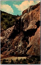 Postcard Vintage Chrome Sitting Bull Falls New Mexico NM