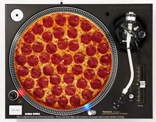 PEPPERONI AND CHEESE - DJ SLIPMAT 1200's or any turntable, record player