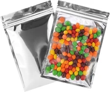Resealable Mylar Bags | 100 Pcs 5 X 7 Inch | Smell Proof Ziplock Bag Heat Seal