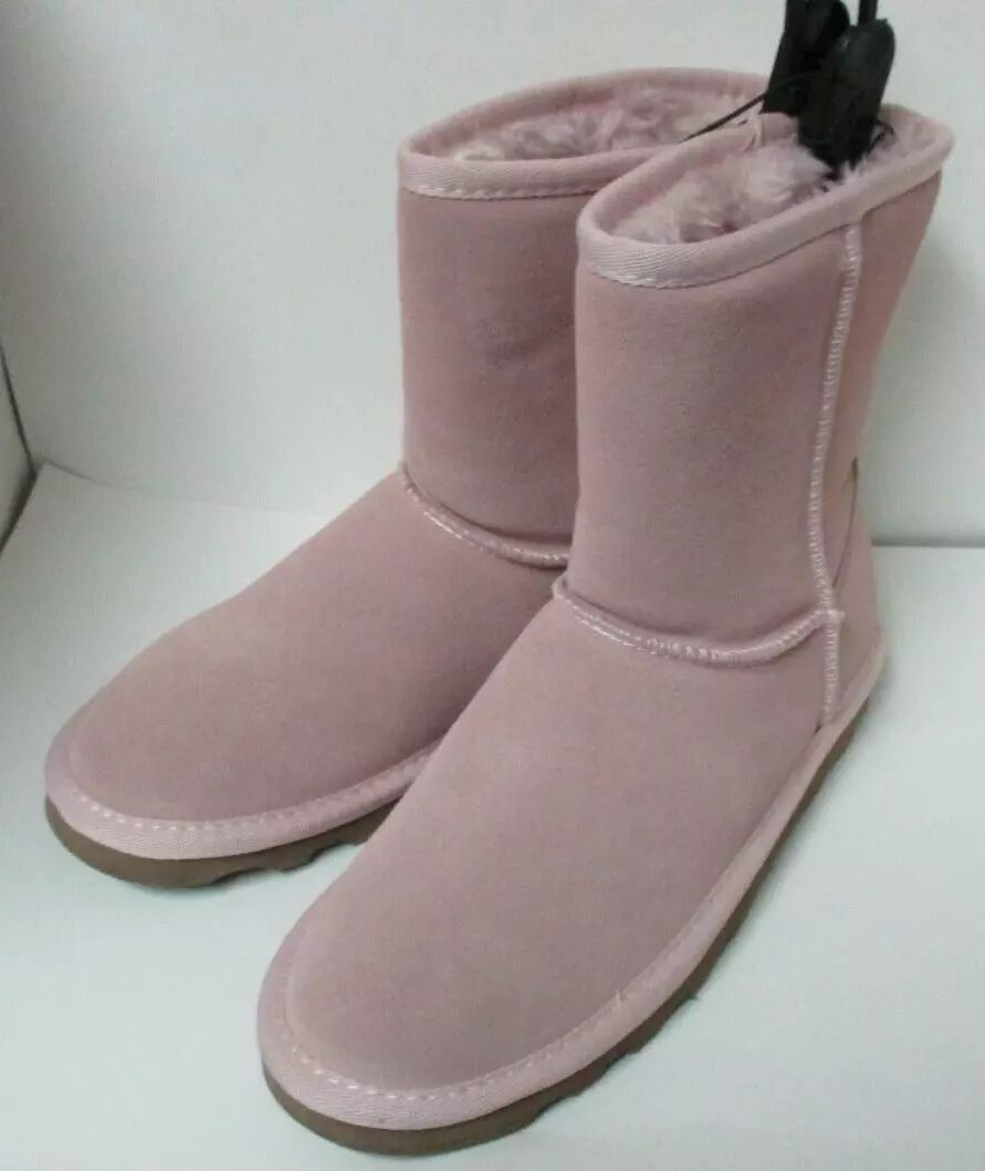 Pink suede boots for best sale womens