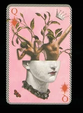 Transformation playing card Christian Lacroix Queen of Diamonds Q70d