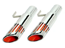 PG Classic 108-S25 Mopar 1971-74 B-body 2.5" Long Style Slotted Exhaust Tips 