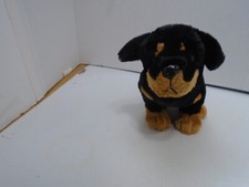 Ganz Webkinz Rottweiler Puppy Dog 8" Plush Stuffed Animal Toy No Code