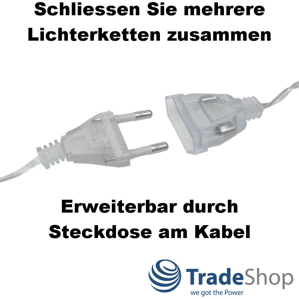 Bunt Lichterkette LED Sterne Fensterdeko Dekoration Weihnachtsbeleuchtung